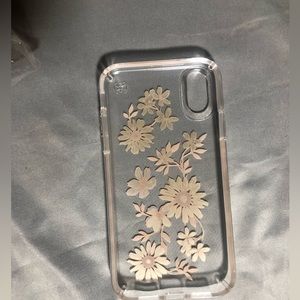 Speck IPhone 8 Plus clear Phone case with floral print Good condition